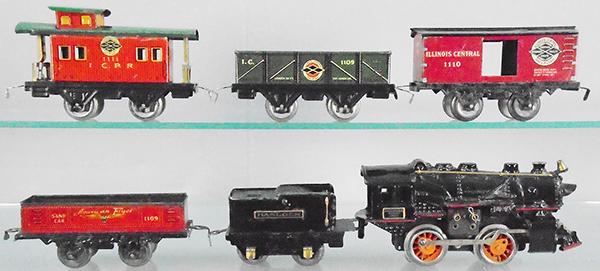 AMERICAN FLYER ILLINOIS CENTRAL TRAIN SET, (1 of 2)