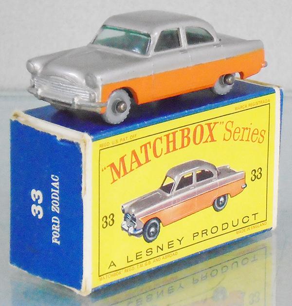 MATCHBOX 33A7 FORD ZODIAC: some chips & playwear, orig box minor wear, C7.