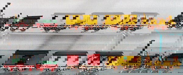 2 RIVAROSSI & TRIX ADLER TRAIN SETS: HO ga, 2-rail, 1 set is custom detailed, C6-7.