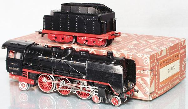 MARKLIN HR800 LOCO & TENDER: HO ga, both restored by Ritter, orig box, C8-9.