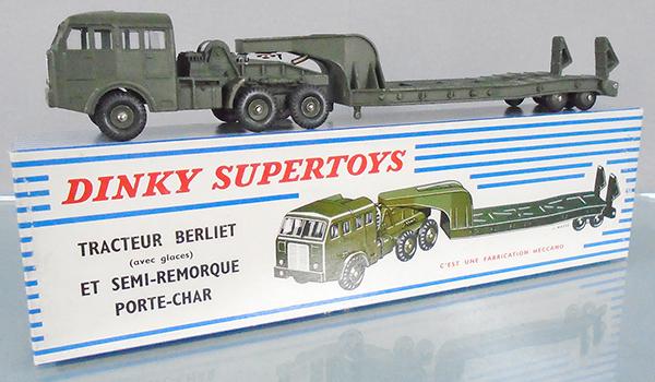 FRENCH DINKY 890 BERLIET TANK TRANSPORTER (1 of 2)