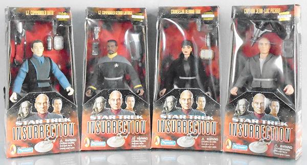 4 PLAYMATES STAR TREK INSURRECTION FIGURES (1 of 1)