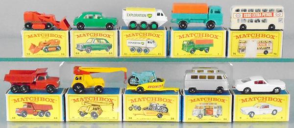 10 MATCHBOX VEHICLES (1 of 2)