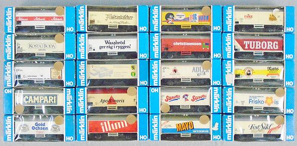 20 MARKLIN 4500 SERIES ADVERTISING BOX CARS (1 of 1)