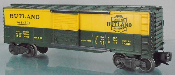 LIONEL 6464-300 RUTLAND BOX CAR (1 of 2)