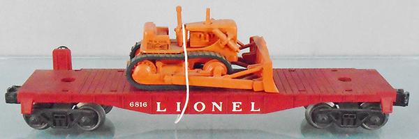 LIONEL 6816 FLAT W/BULLDOZER (1 of 2)