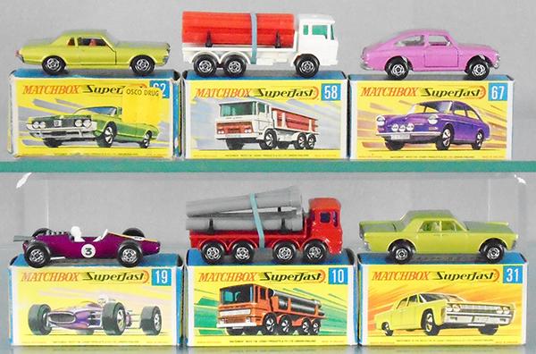 6 MATCHBOX SUPERFASTS (1 of 2)