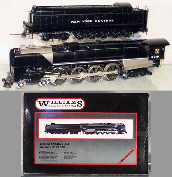 WILLIAMS 5602 NYC NIAGARA LOCO & TENDER: O ga, w/smoke, orig boxes & insert minor wear, C8-9.