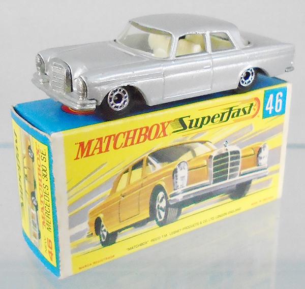 MATCHBOX SUPERFAST 46A7 MERCEDES 300SE: orig box minor wear, C9.