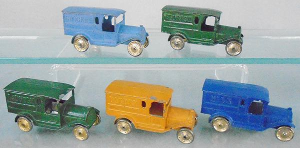 5 TOOTSIETOY 4630 DELIVERY VANS (1 of 2)