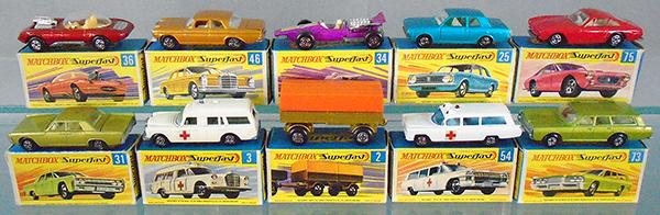 10 MATCHBOX SUPERFASTS (1 of 2)