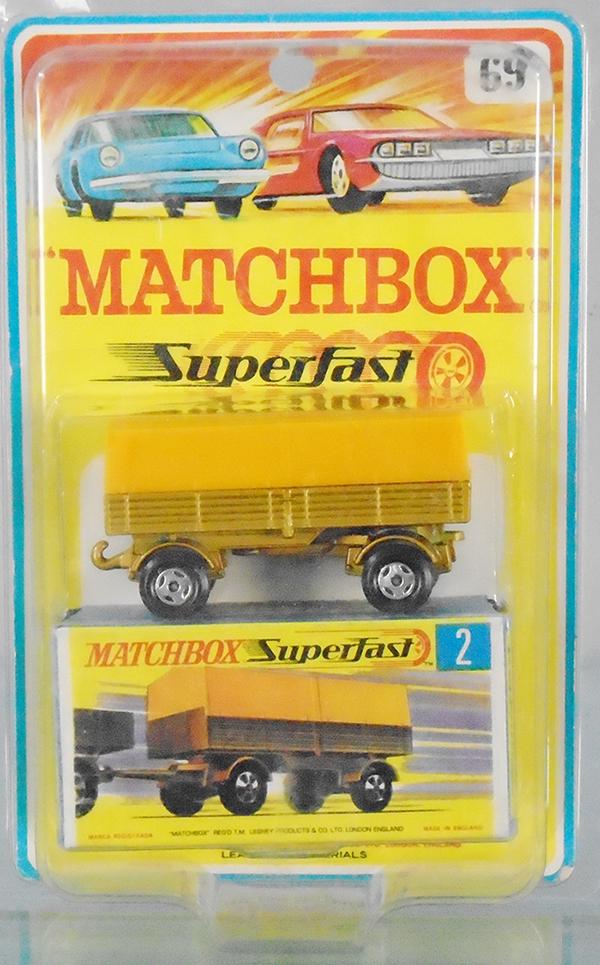 MATCHBOX SUPERFAST 2A1 TRAILER BLISTER PACK (1 of 1)