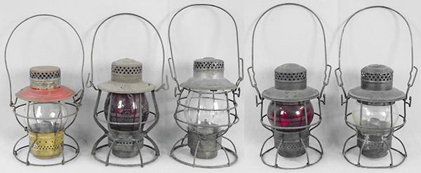 5 RAILROAD LANTERNS (1 of 1)