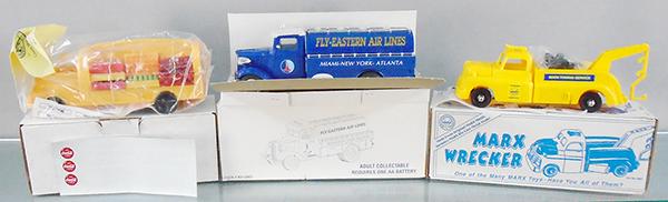 3 NEW MARX PLASTIC TRUCKS (1 of 1)