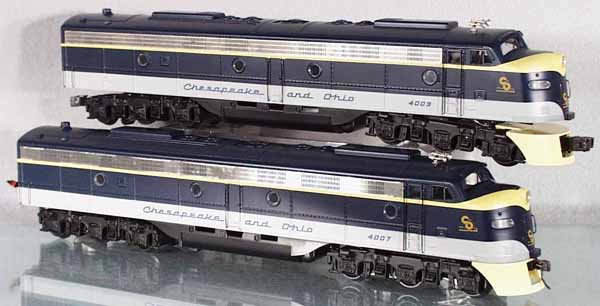 WEAVER C&O AA DIESEL SET: O ga, w/sound, customized, C8-9.