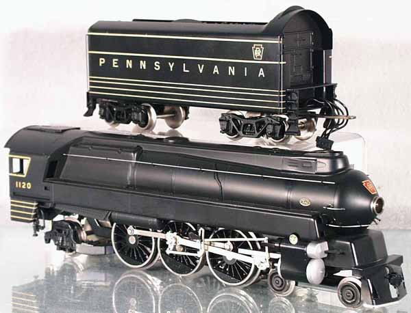 WILLIAMS PRR TORPEDO LOCO & TENDER: O ga, w/sound & smoke, C8-9.
