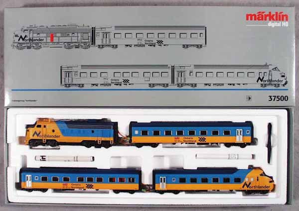 MARKLIN 37500 NORTHLANDER TRAIN SET: HO ga, orig box & insert, C9-10.