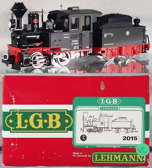 LGB 2015D LOCO & TENDER: G ga, orig box & insert minor wear, C8-9.