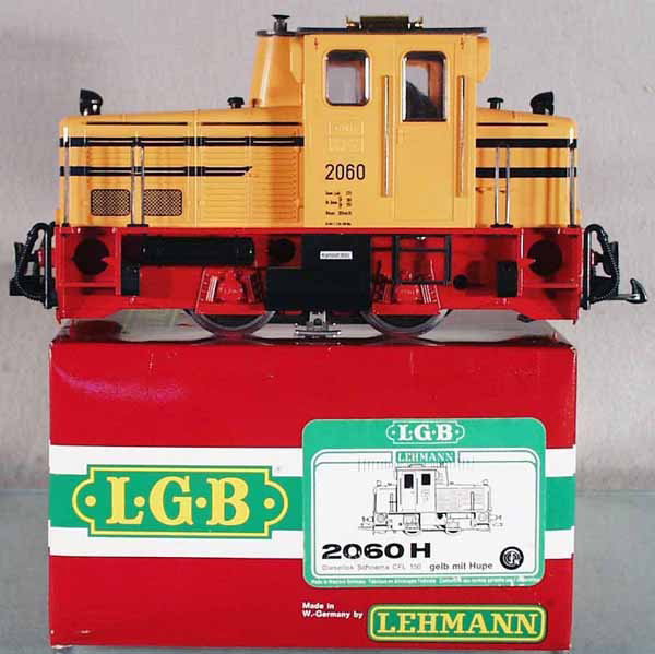 LGB 2060H SCHOEMA DIESEL LOCO: G ga, w/horn, orig box & insert minor wear, C8-9.