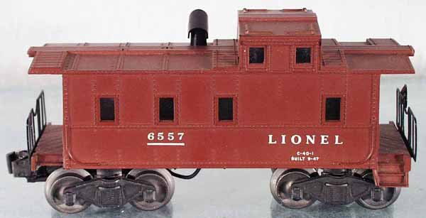 LIONEL 6557 SMOKING CABOOSE: O ga, C7.