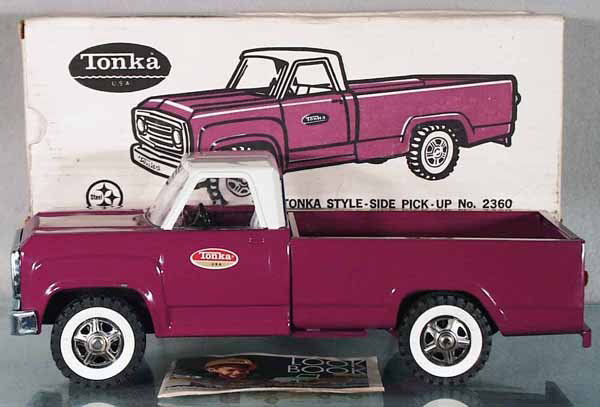 TONKA 2360 PICK UP: painted pressed steel, orig box, C9.