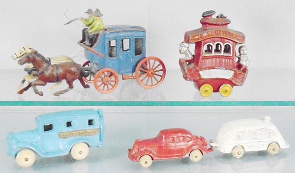 5 SLUSH DIE CAST VEHICLES (1 of 2)