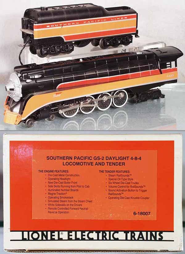 LIONEL 18007 SP DAYLIGHT GS-2 LOCO & TENDER