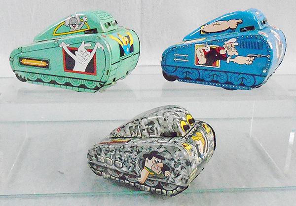 3 LINEMAR CARTOON TURN OVER TANKS (1 of 3)