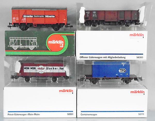 4 MARKLIN FREIGHT CARS (1 of 1)