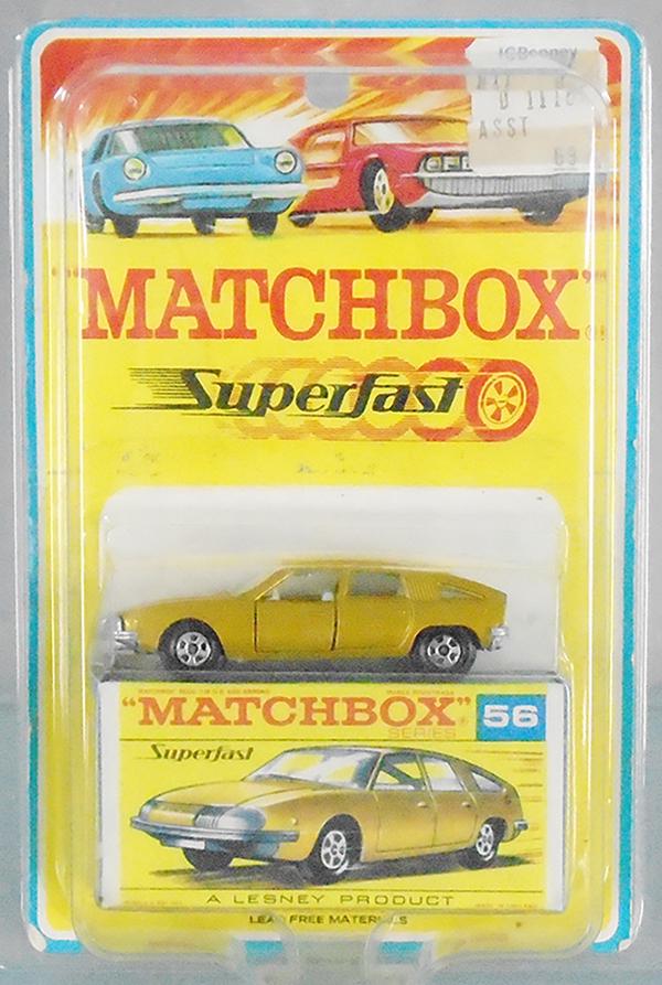 MATCHBOX SUPERFAST 56A1 BLISTER PACK: BMC Pininfarina, factory sealed on orig card, C10.