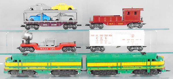 MARX 44886 WESTERN PACIFIC TRAIN SET (1 of 3)