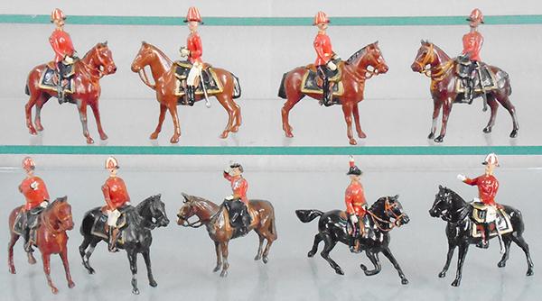 BRITAINS 9 MOUNTED FIGURES (1 of 1)