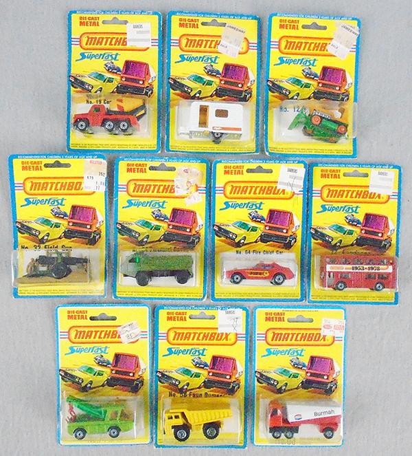 10 MATCHBOX SUPERFAST BLISTER PACKS (1 of 1)