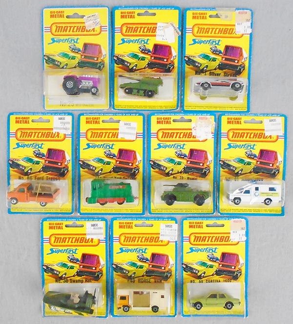 10 MATCHBOX SUPERFAST BLISTER PACKS (1 of 1)