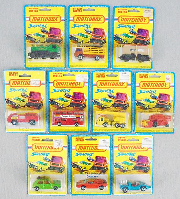 10 MATCHBOX SUPERFAST BLISTER PACKS (1 of 1)