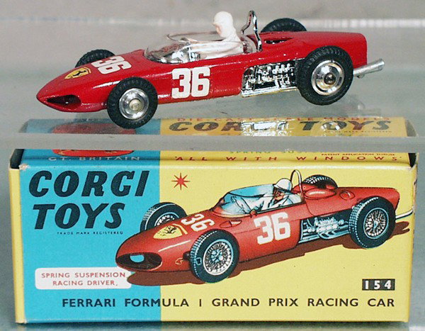 CORGI 154 FERRARI F1 GRAND PRIX RACER: orig box, C9.