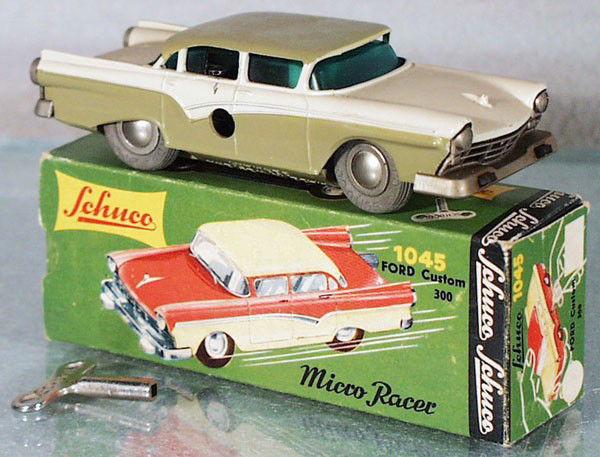 SCHUCO 1045 FORD MICRO RACER: orig issue, windup working, orig box minor wear, C8-9.