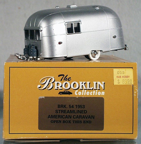 BROOKLIN 54 1953 STREAMLINED CARAVAN: orig box & insert, C9-10.