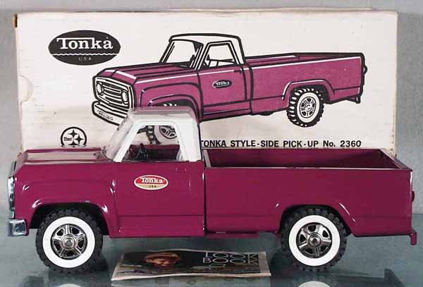 TONKA 2360 PICK UP: painted pressed steel, orig box, C9.