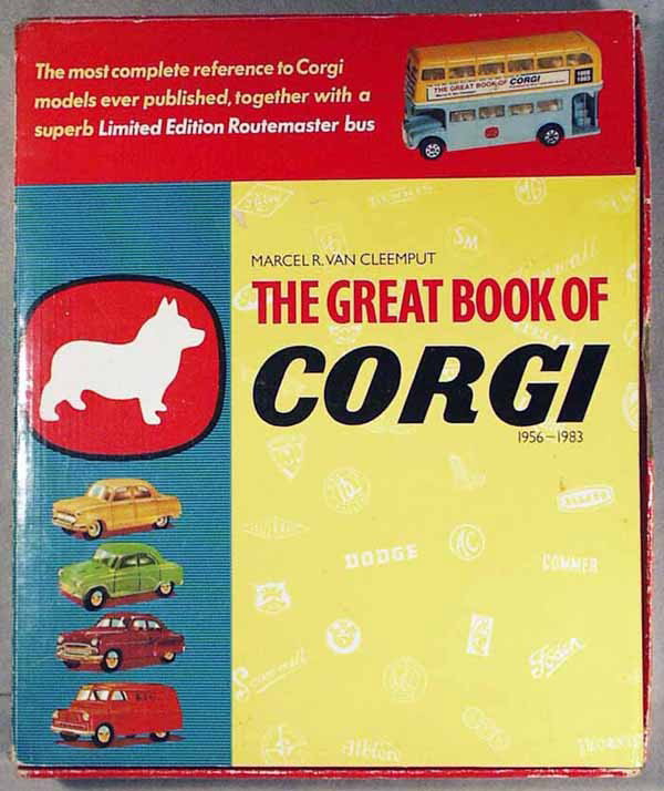 THE GREAT BOOK OF CORGI: w/slip case & ltd edition Bus, the slip case is worn, the book is C9.