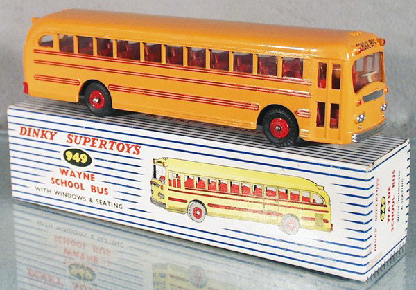 DINKY 949 WAYNE SCHOOL BUS: minor wear to lettering, orig box, C8-9.