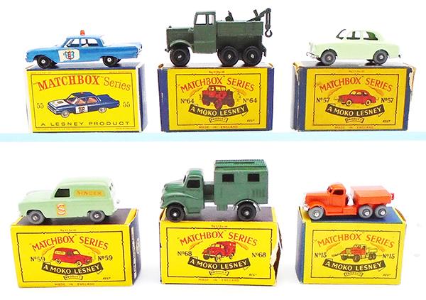 6 MATCHBOX VEHICLES (1 of 2)