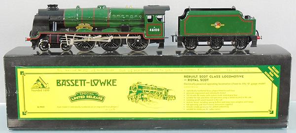 BASSETT-LOWKE BL99010 LADY PATRICIA LOCO & TENDER: O ga, 3-rail, handpainted tin, unrun, #196 of ltd edition, orig box & inserts minor wear, C9.