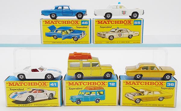 5 MATCHBOX VEHICLES (1 of 2)