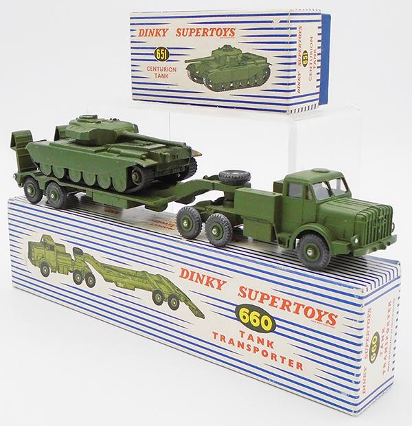 DINKY 660 TANK TRANSPORTER W/TANK (1 of 2)