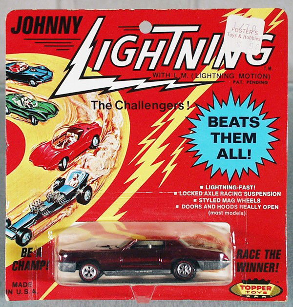 JOHNNY LIGHTNING CADILLAC ELDORADO: sealed on orig blister card, C10.