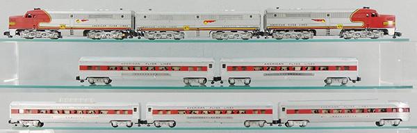 AMERICAN FLYER SANTA FE TRAIN SET (1 of 2)