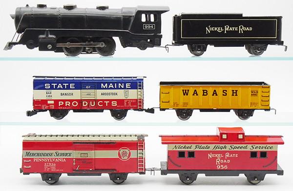 MARX NICKEL PLATE RD SET & ACCESSORIES (1 of 3)