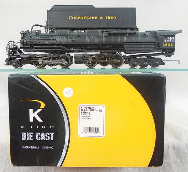 K-LINE K3715-1603W C&O ALLEGHENY LOCO & TENDER (1 of 1)