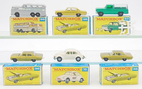 6 MATCHBOX VEHICLES (1 of 2)